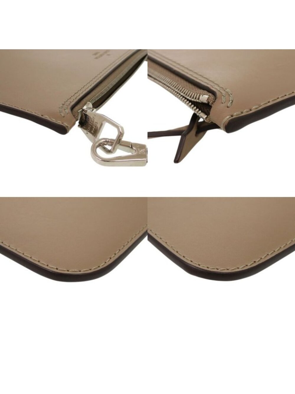 Louis Vuitton Hina MM Pouch Leather Brown - Picture 3 of 5